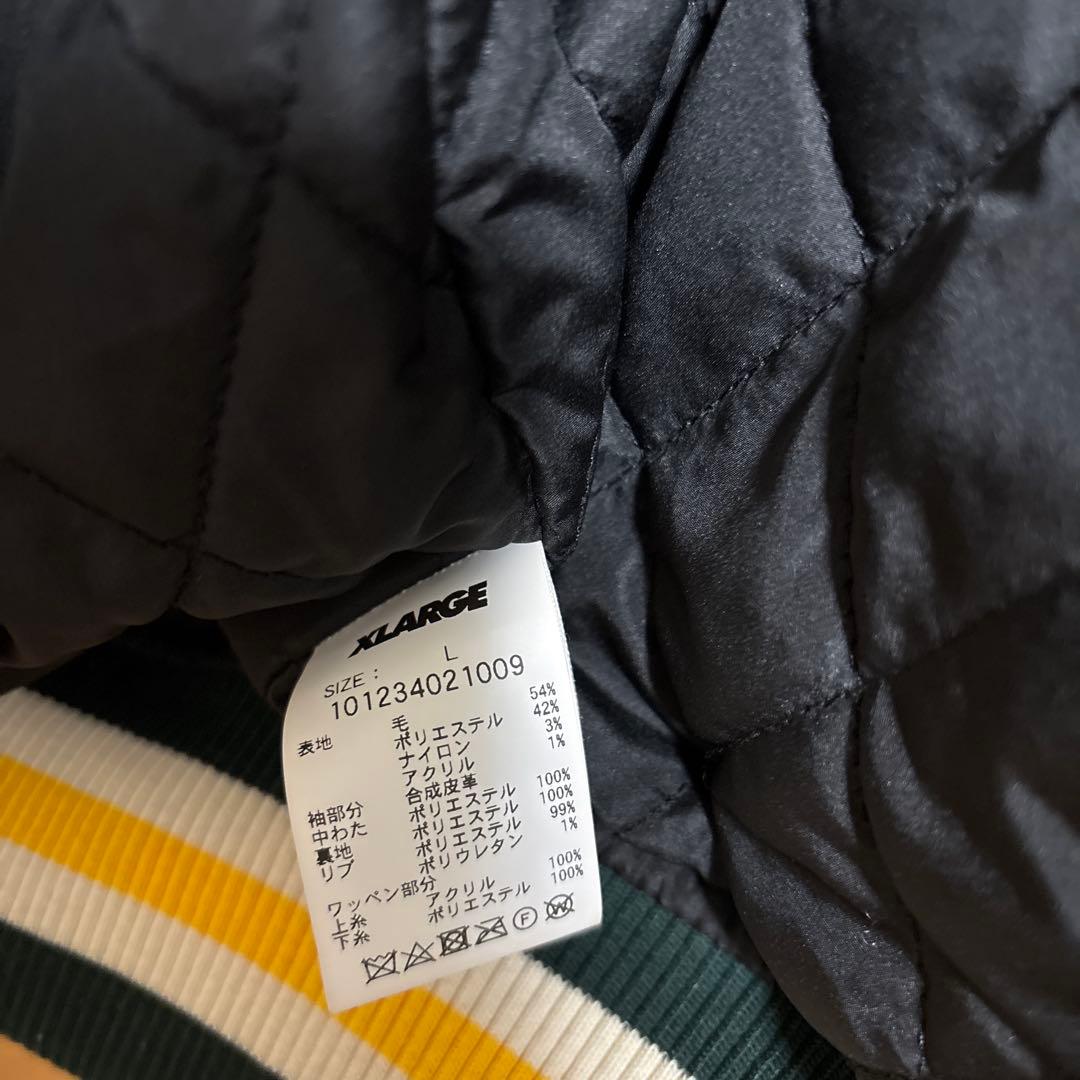 XLARGE スタジャン L ブラック/ホワイト