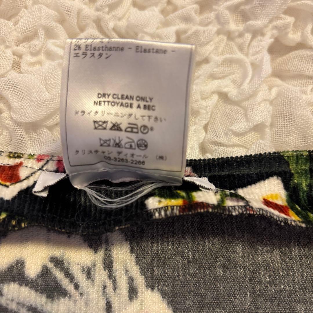 希少！Dior ジョン・ガリアーノ2002AW ミニスカート 花柄　トランプ柄