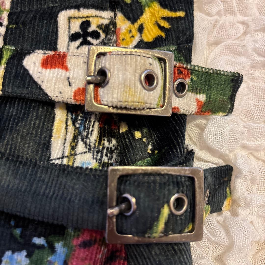 希少！Dior ジョン・ガリアーノ2002AW ミニスカート 花柄　トランプ柄