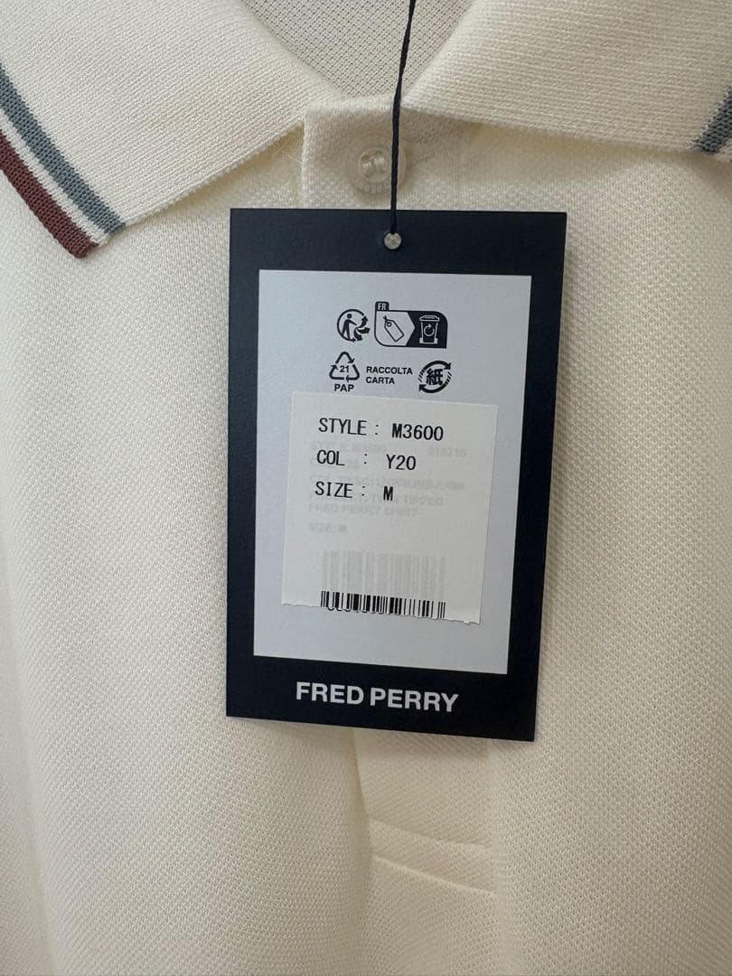 FRED PERRY M3600 ポロシャツ Mサイズ Y20
