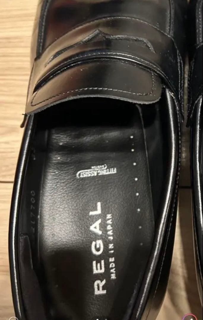 REGALブラックレザーローファー半額以下！超美品！