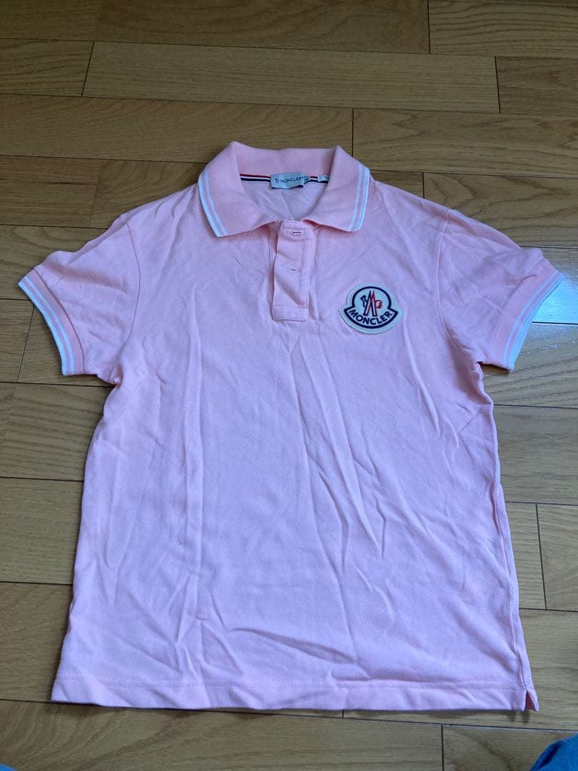 モクレール　ピンク ポロシャツ 100%コットン