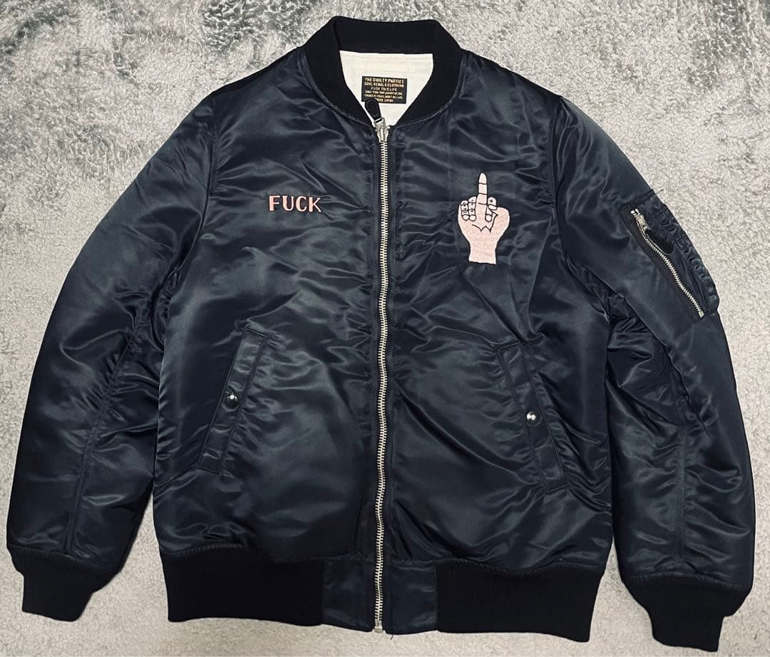 本日限定価格　ワコマリア　ミドルフィンガー　ma1 ブルゾン