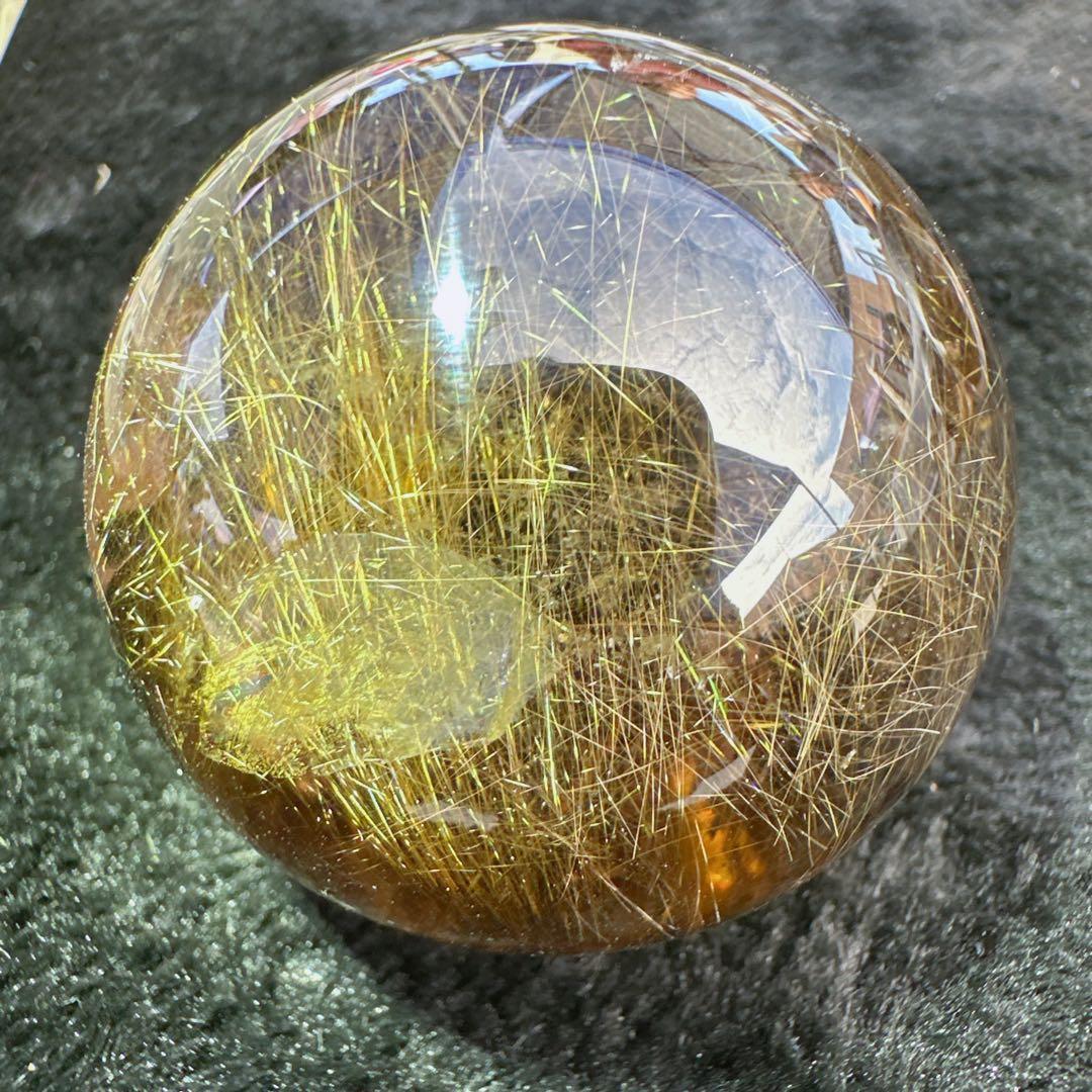 天然石ルチルクォーツのスフィア　ご購入前に在庫確認必要D.435