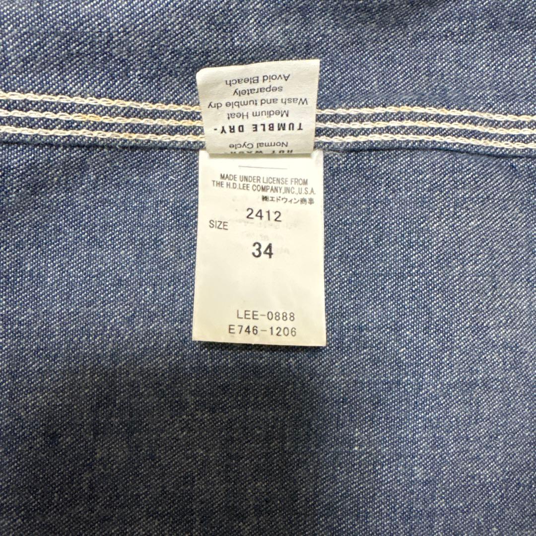 Lee デニム カバーオール 91-j 50s 復刻 size34