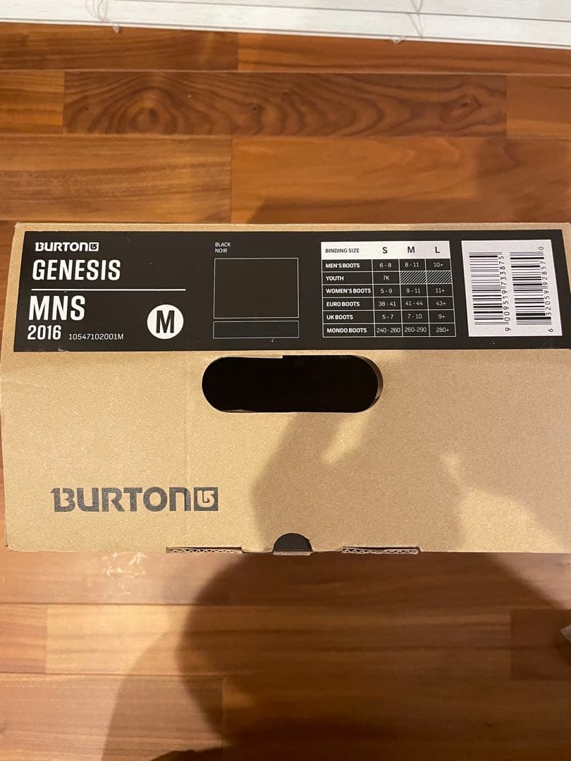 Burton Genesis Mサイズ ブラック ビンディング
