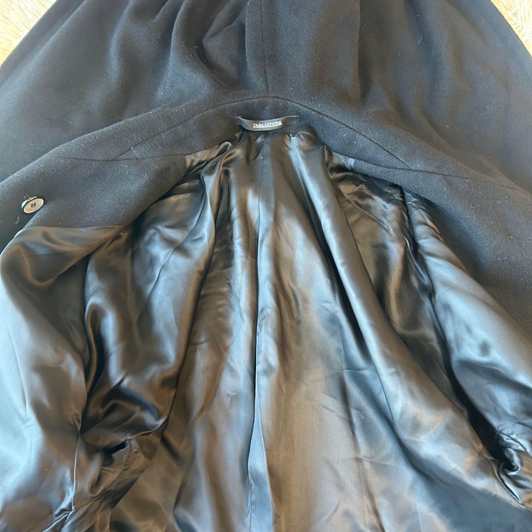 新品　タリアトーレデイジー ベルテッドダブルブレスト フーデッドコート カシミヤ