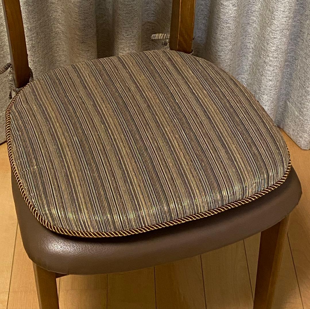 椅子用クッション／シートクッション／チェアパッド【６枚セット】