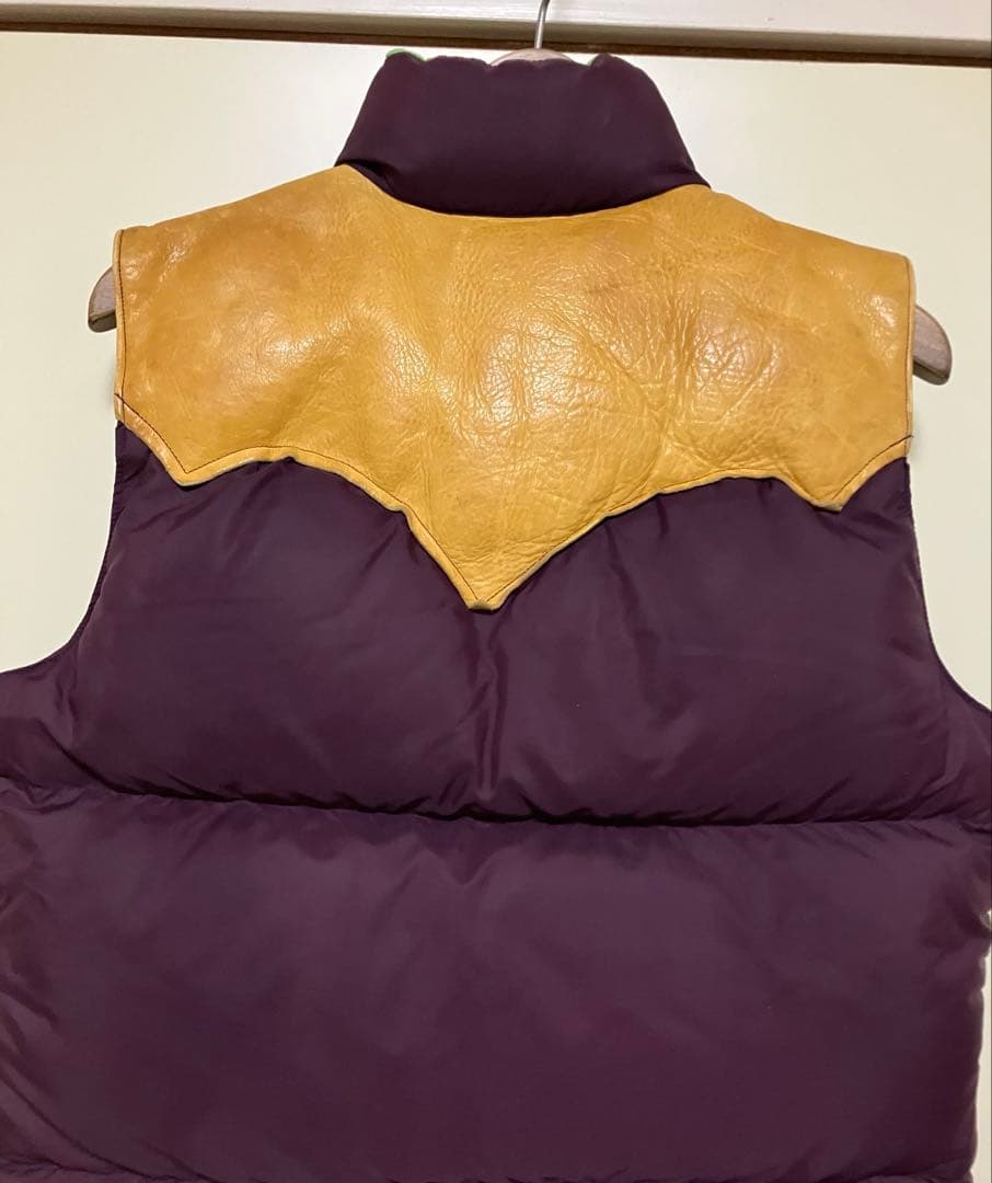 ロッキーマウンテン ダウンベスト 70年代ヴィンテージ 40 レザー