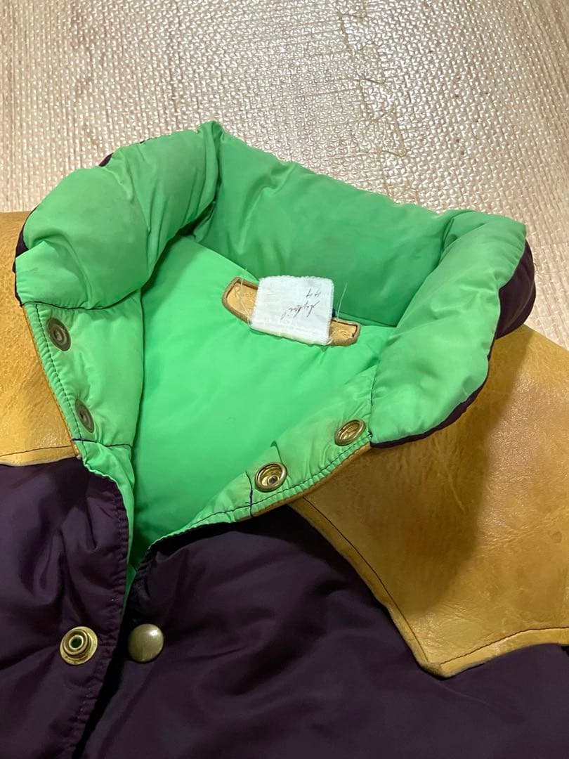 ロッキーマウンテン ダウンベスト 70年代ヴィンテージ 40 レザー