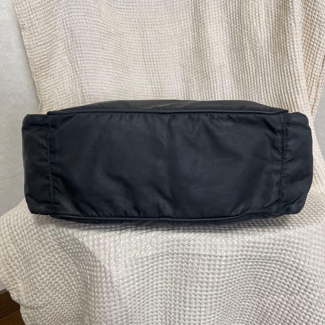 ◇ PRADA プラダ トートバッグ ナイロン×レザー ブラック ◇