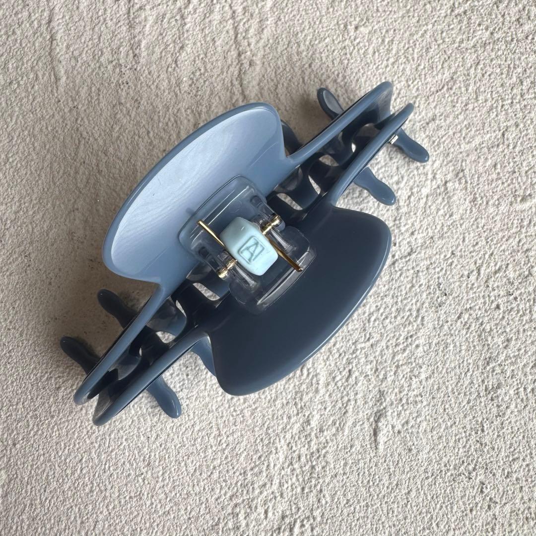 完売品 ALEXANDRE DE PARIS ブルーデニム バレッタ クリップ