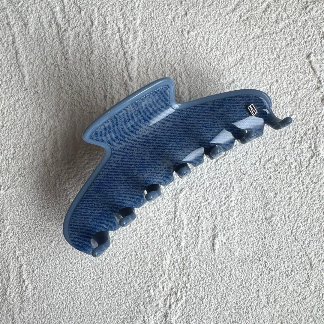 完売品 ALEXANDRE DE PARIS ブルーデニム バレッタ クリップ