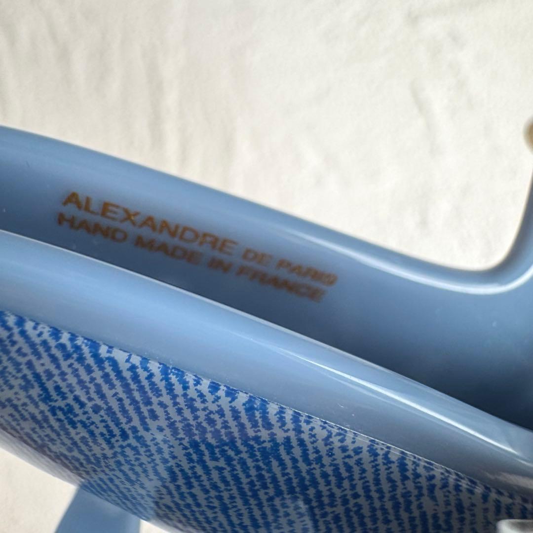 完売品 ALEXANDRE DE PARIS ブルーデニム バレッタ クリップ