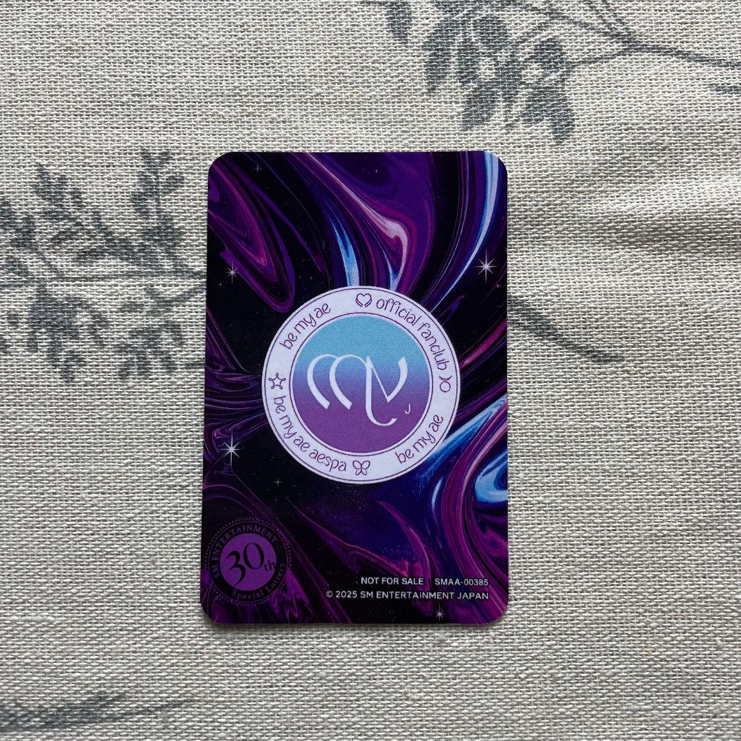 aespa ウィンター 30th SM Anniversary 当選 抽選トレカ