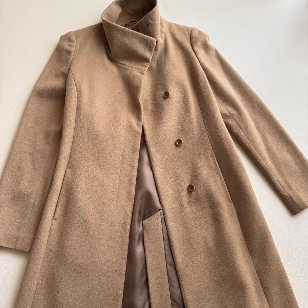 訳あり特価▫️アナイ カシミヤ100% ベルテッドーコート ベージュ　ロング　M