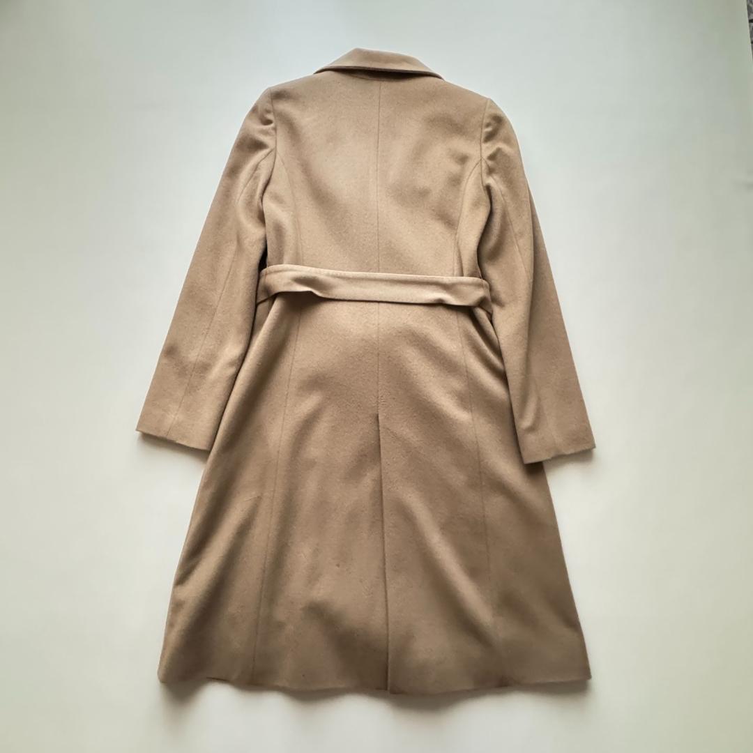 訳あり特価▫️アナイ カシミヤ100% ベルテッドーコート ベージュ　ロング　M