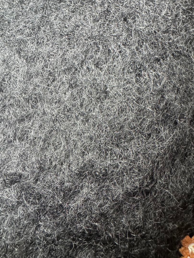 【送料無料】 LOEWEロエベ モヘヤ&ウール マフラー 黒