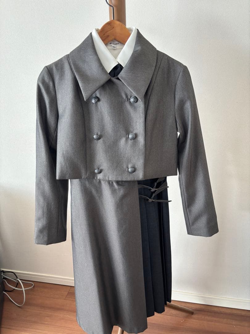 【卒業式】アリサナ 女の子 160cmフォーマルスーツ グレー