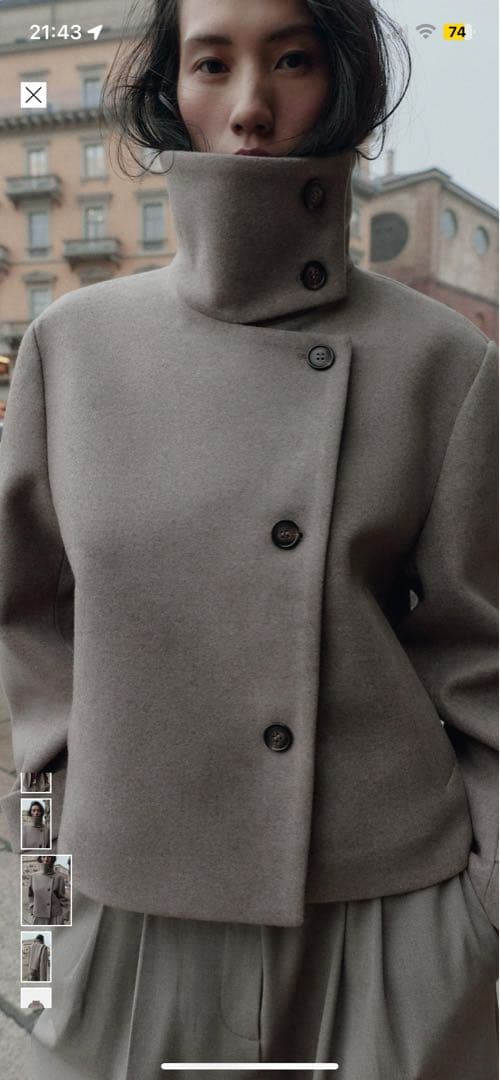 ZARA ハイネックジャケット