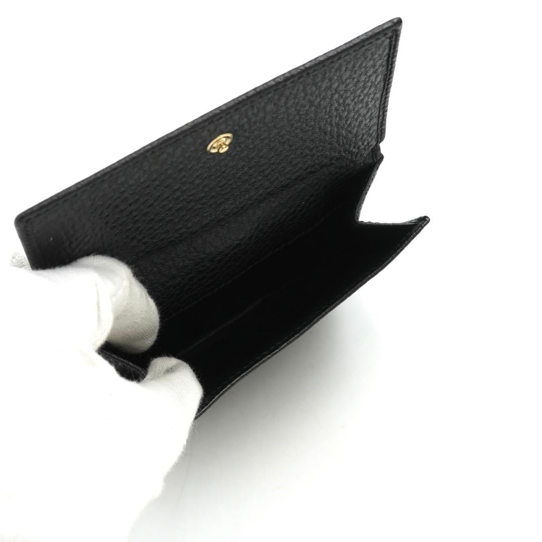 ✨未使用展示品✨　GUCCI ミニ財布　ジャッキー　ホースビット　二つ折り　黒色