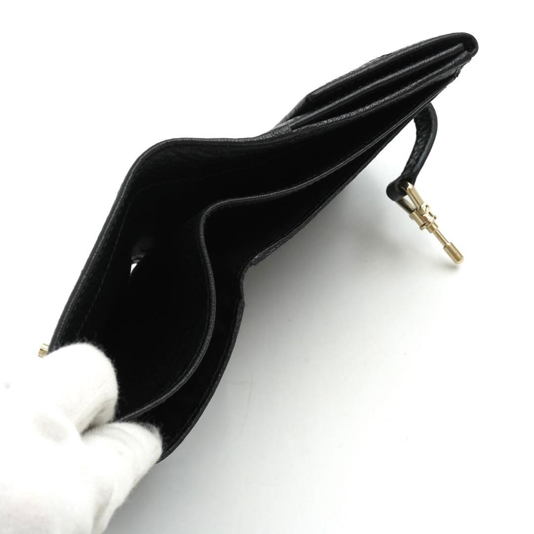 ✨未使用展示品✨　GUCCI ミニ財布　ジャッキー　ホースビット　二つ折り　黒色