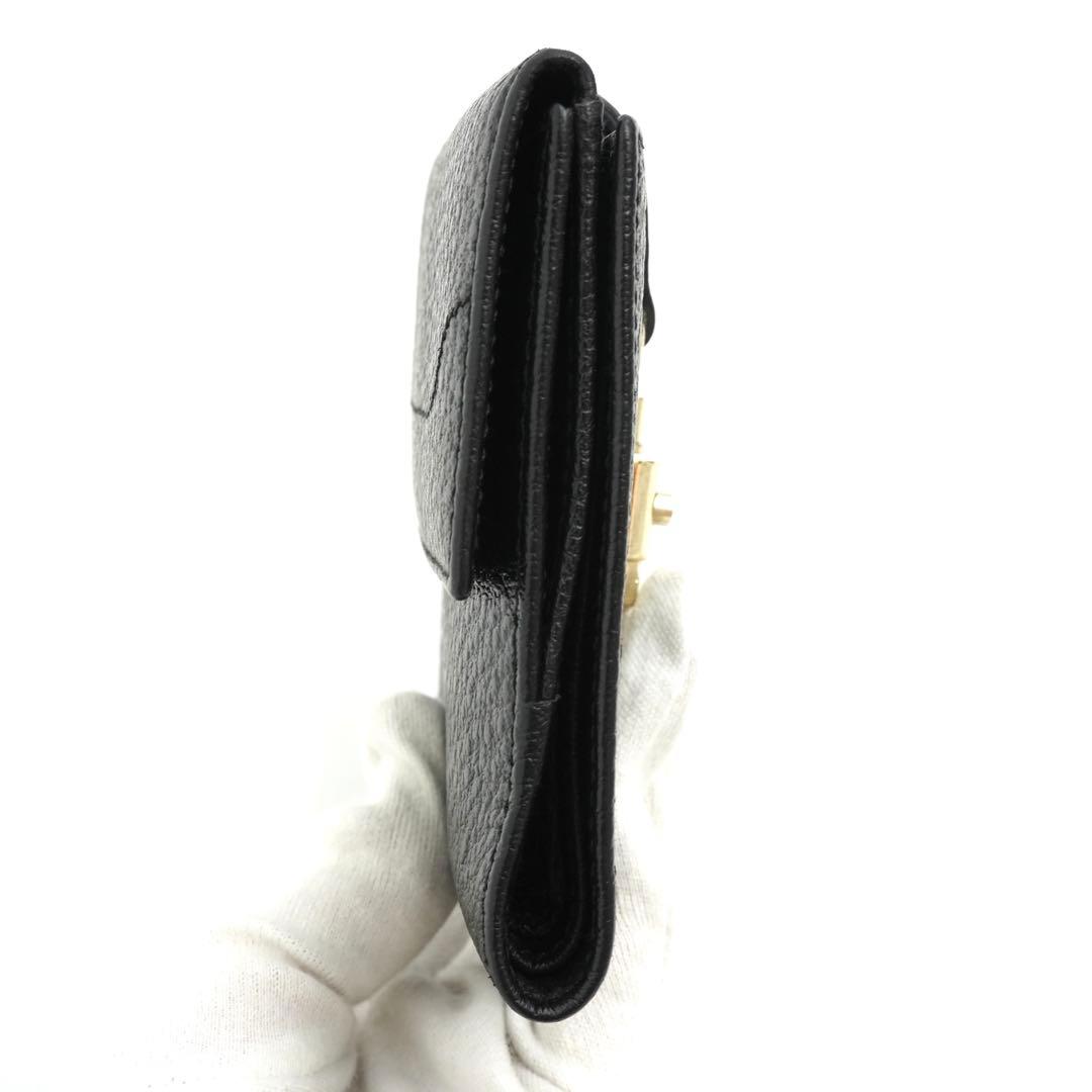 ✨未使用展示品✨　GUCCI ミニ財布　ジャッキー　ホースビット　二つ折り　黒色