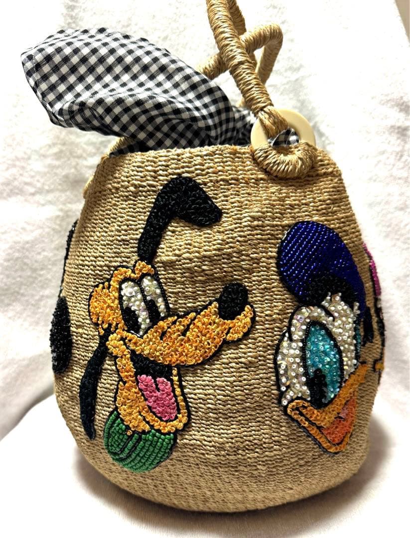 ビームスボーイ 20th 別注 Disney オールスター カゴバッグ