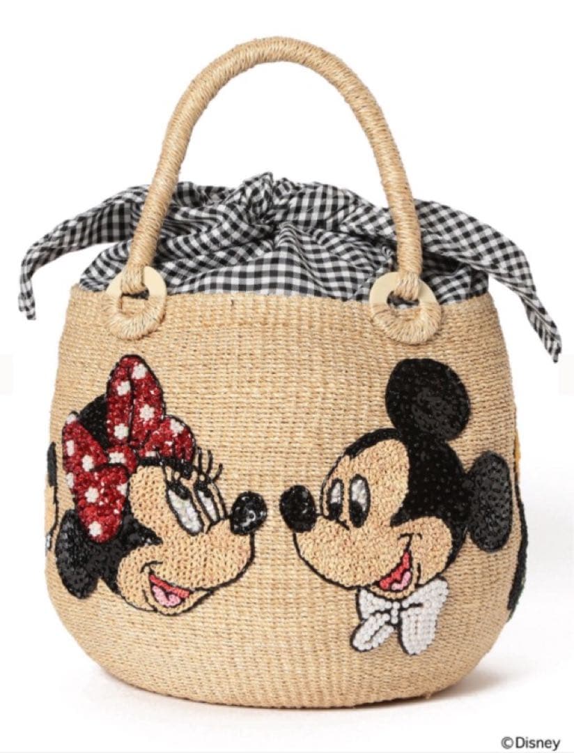 ビームスボーイ 20th 別注 Disney オールスター カゴバッグ