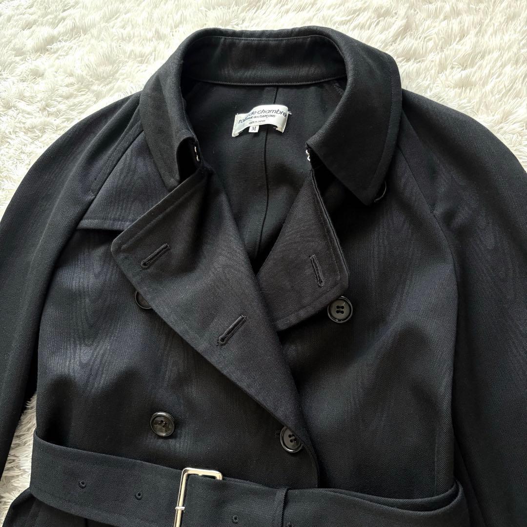 美品✨希少 ローブドシャンブル コムデギャルソン 木目柄 トレンチコート M