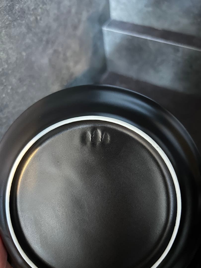 森修焼　ブラック　黒　取り皿　お皿　小鉢　豆皿