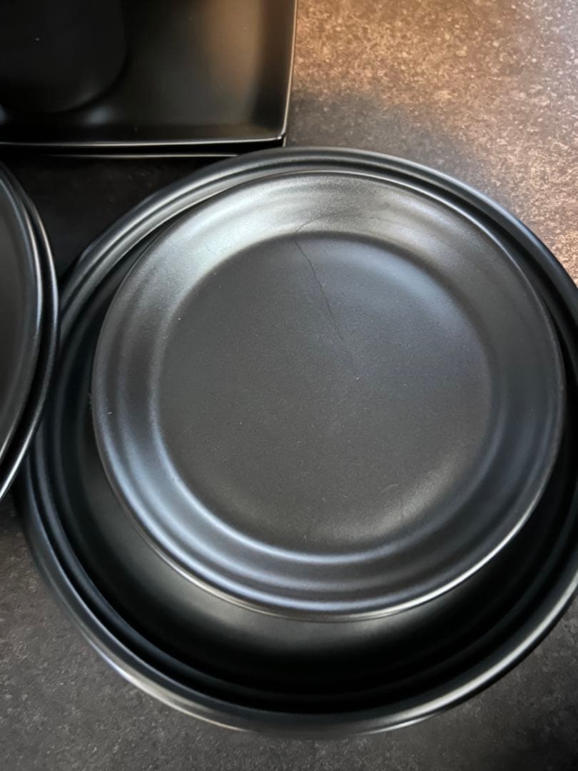 森修焼　ブラック　黒　取り皿　お皿　小鉢　豆皿