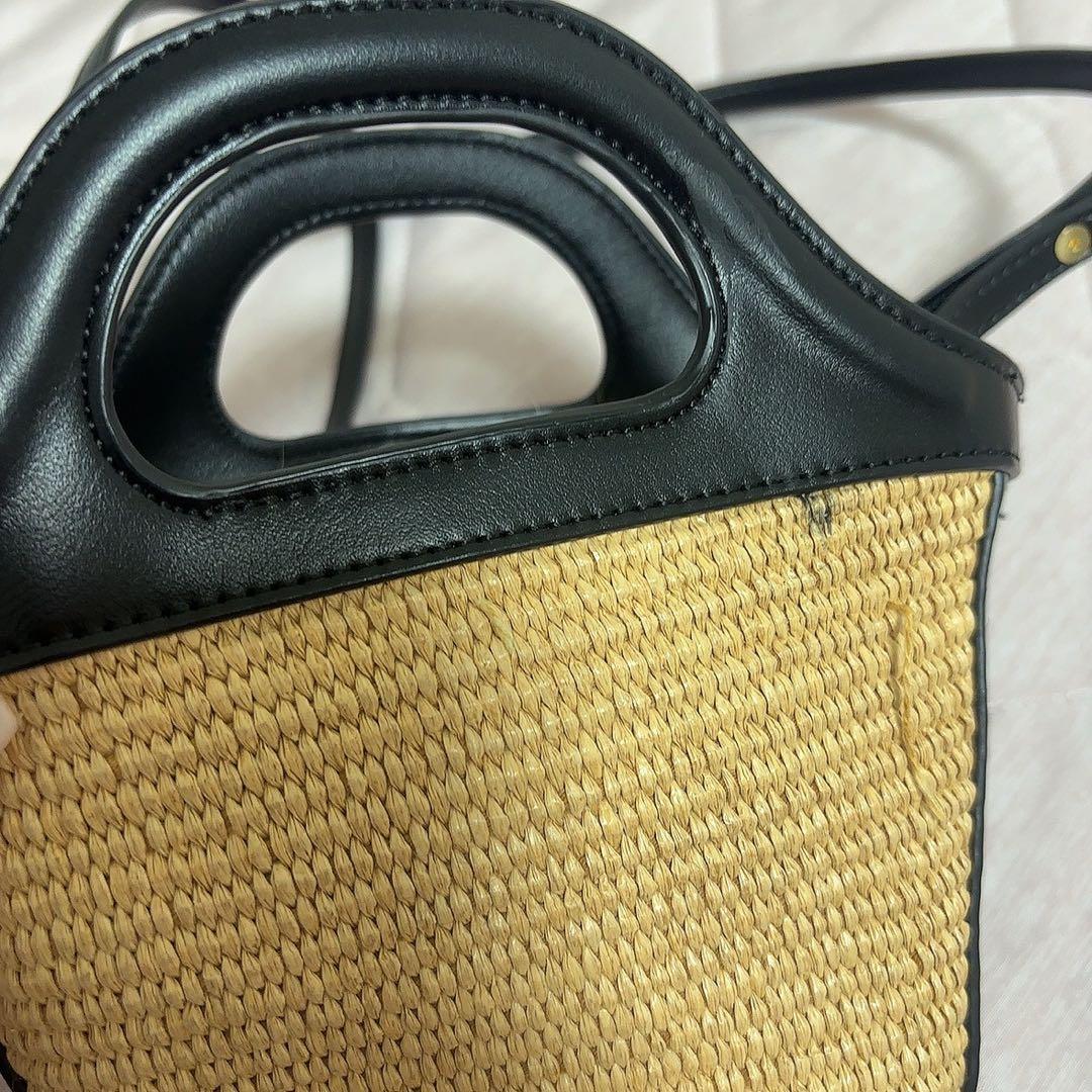 【最短7/24発送】MARNI かごバッグ 黒とベージュ