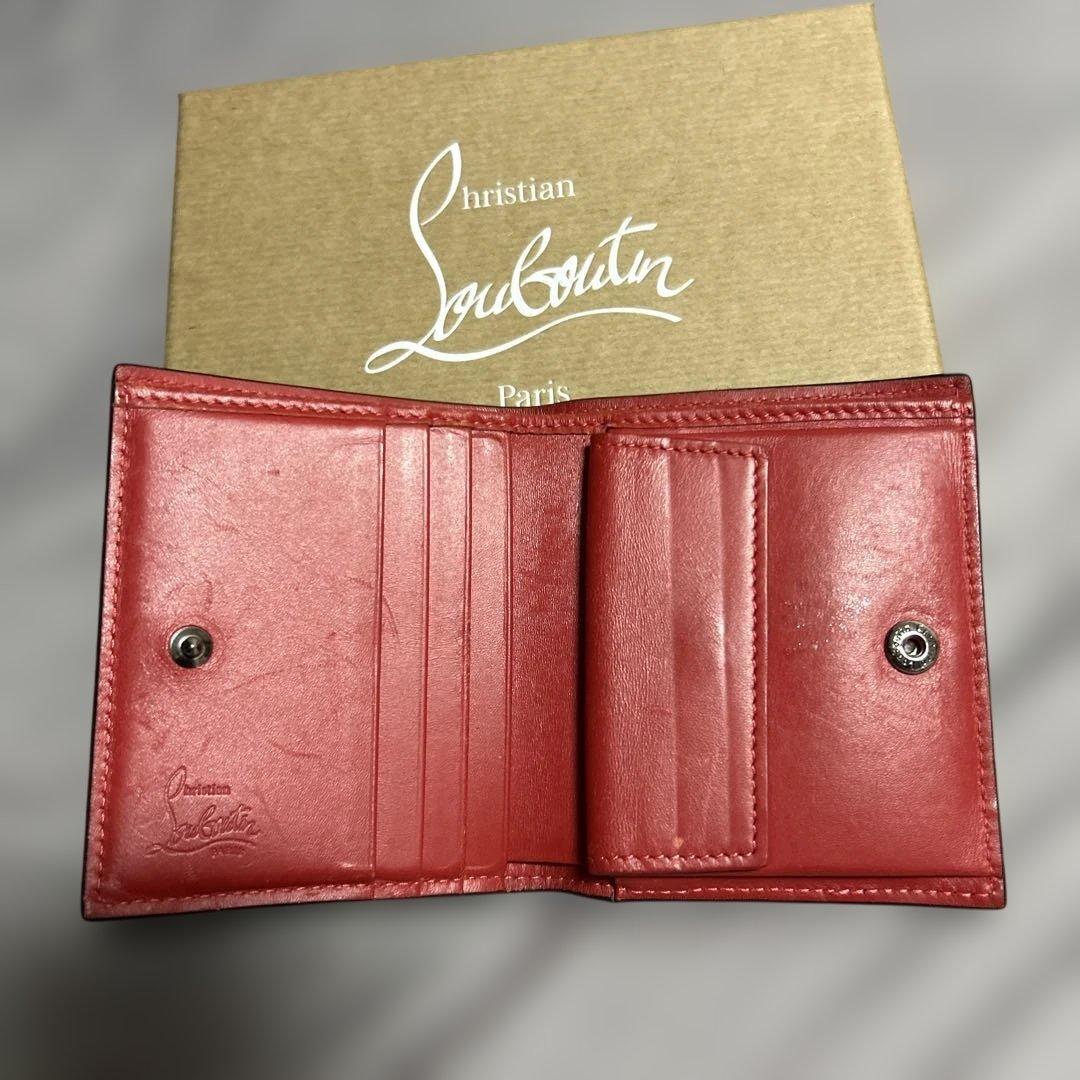 Christian Louboutin 二つ折り財布 黒/赤　値下げ不可