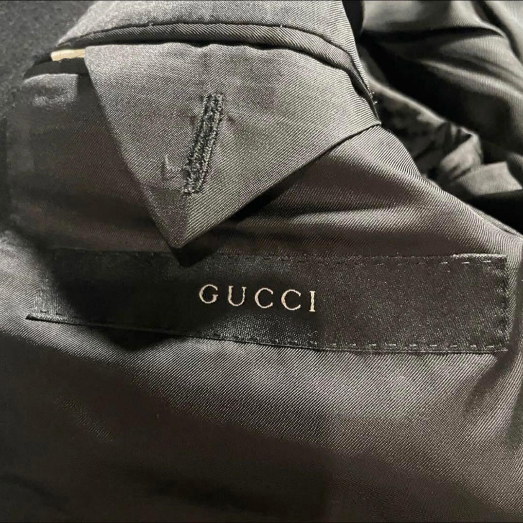【S級美品】参考定価45万GUCCI Msize カシミア混 セットアップスーツ