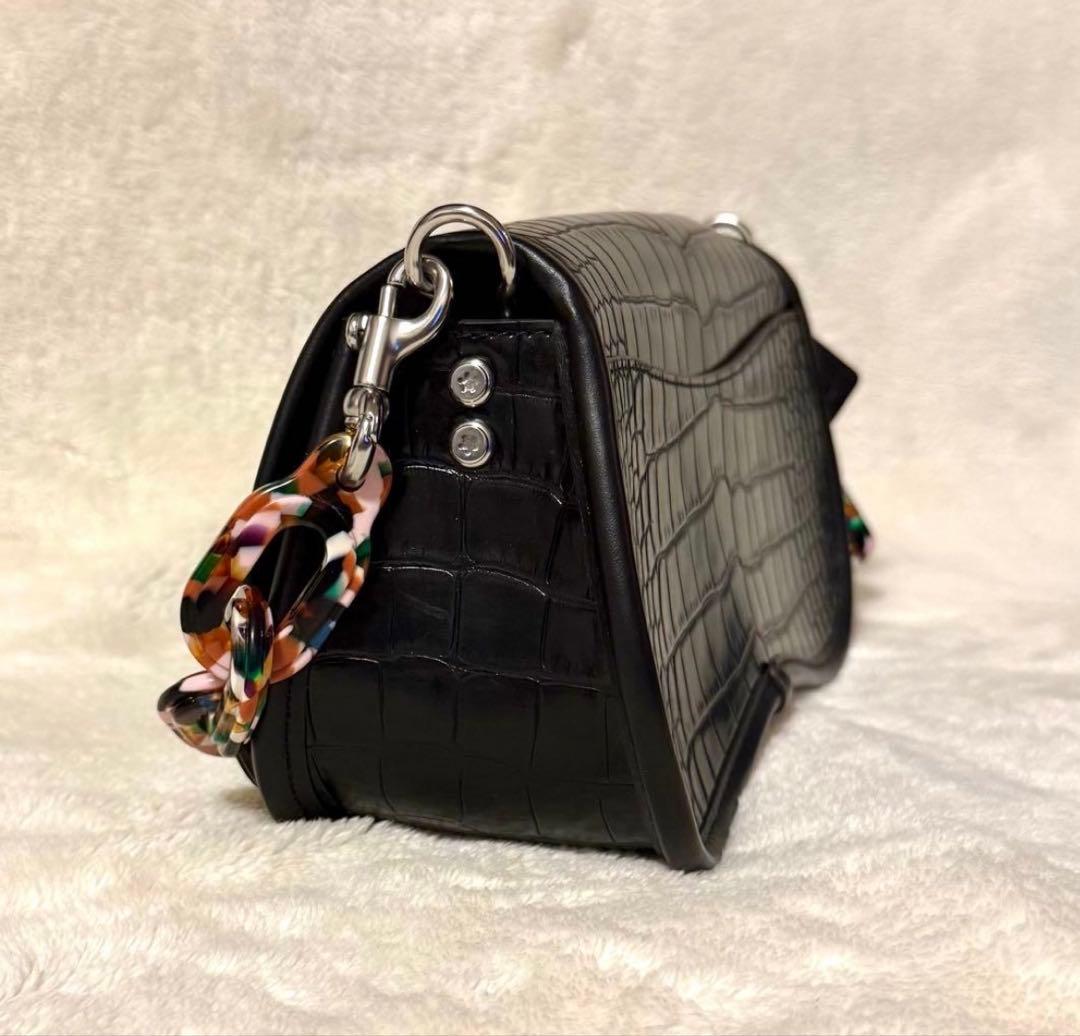 ※専　Coachtopia ウェイビー ディンキー バッグ・クロコ エンボスド