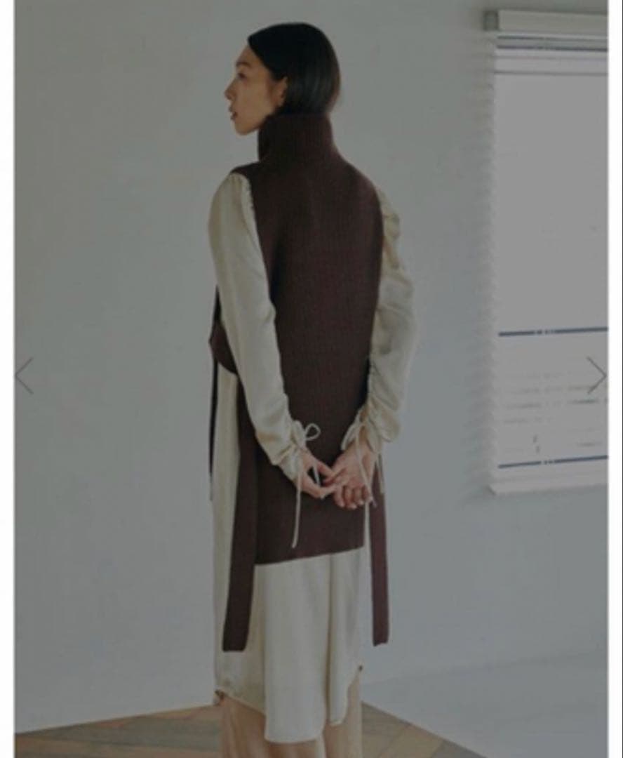 未使用　Ameri VINTAGE ベスト レイヤード シャツドレス　ワンピース