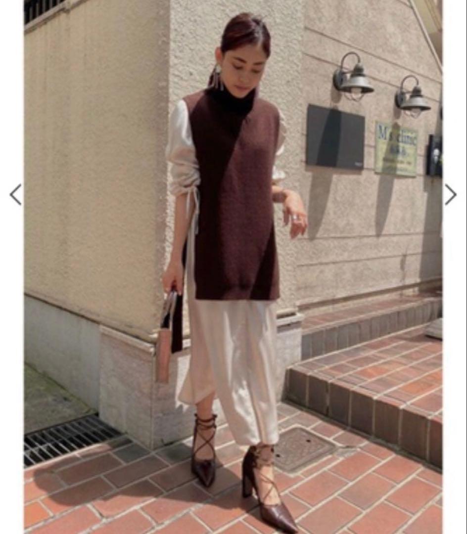 未使用　Ameri VINTAGE ベスト レイヤード シャツドレス　ワンピース