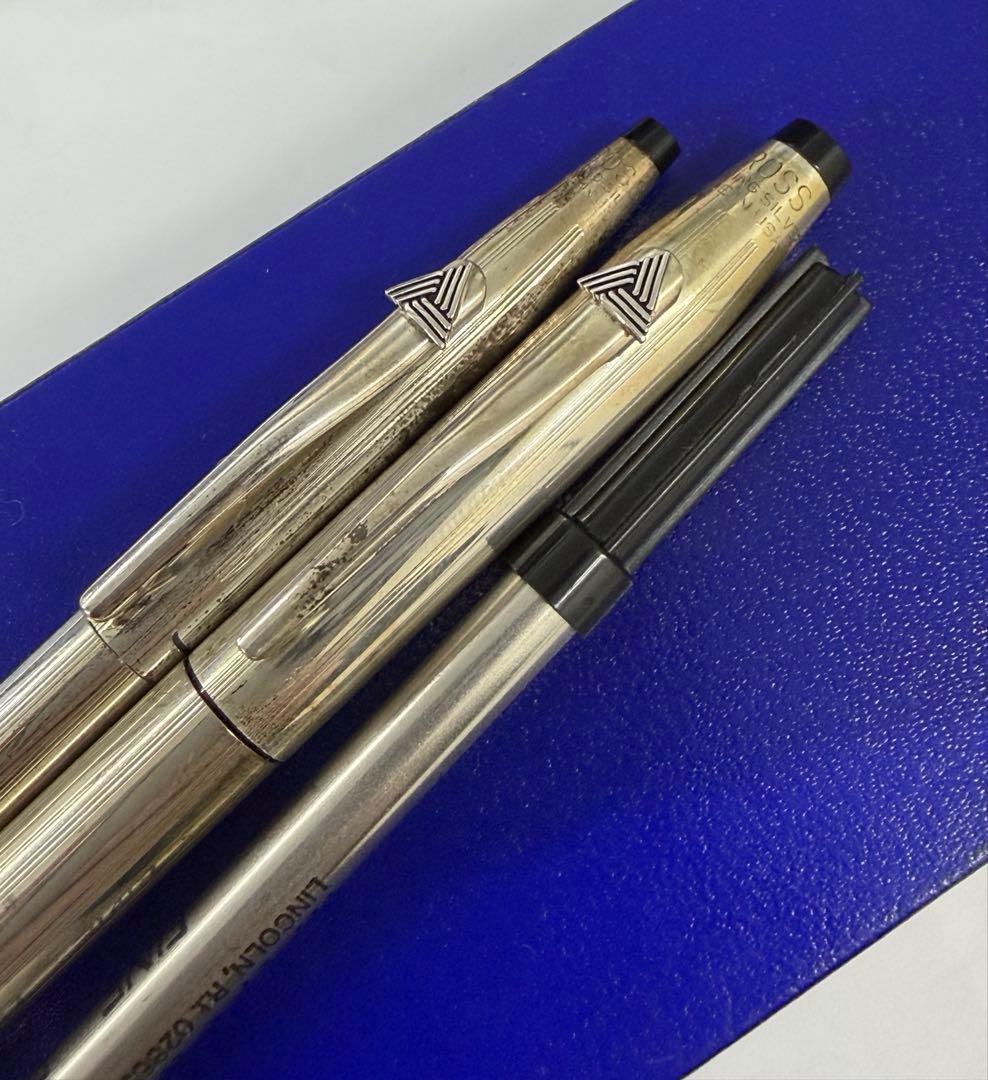 k*h様 CROSS スターリングシルバー　筆記具２本まとめ　クロス