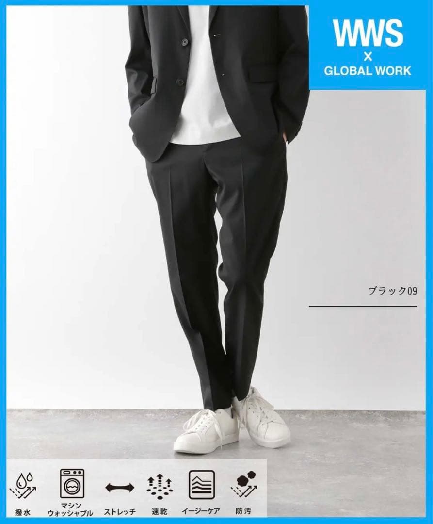 WWS x GLOBAL WORK メンズスーツ M 黒