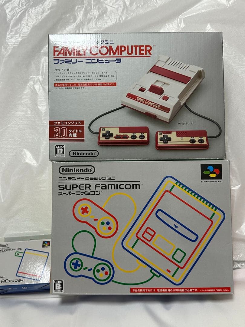 ファミリーコンピュータ☆ スーパーファミコン☆クラシックミニ　USB不足あり