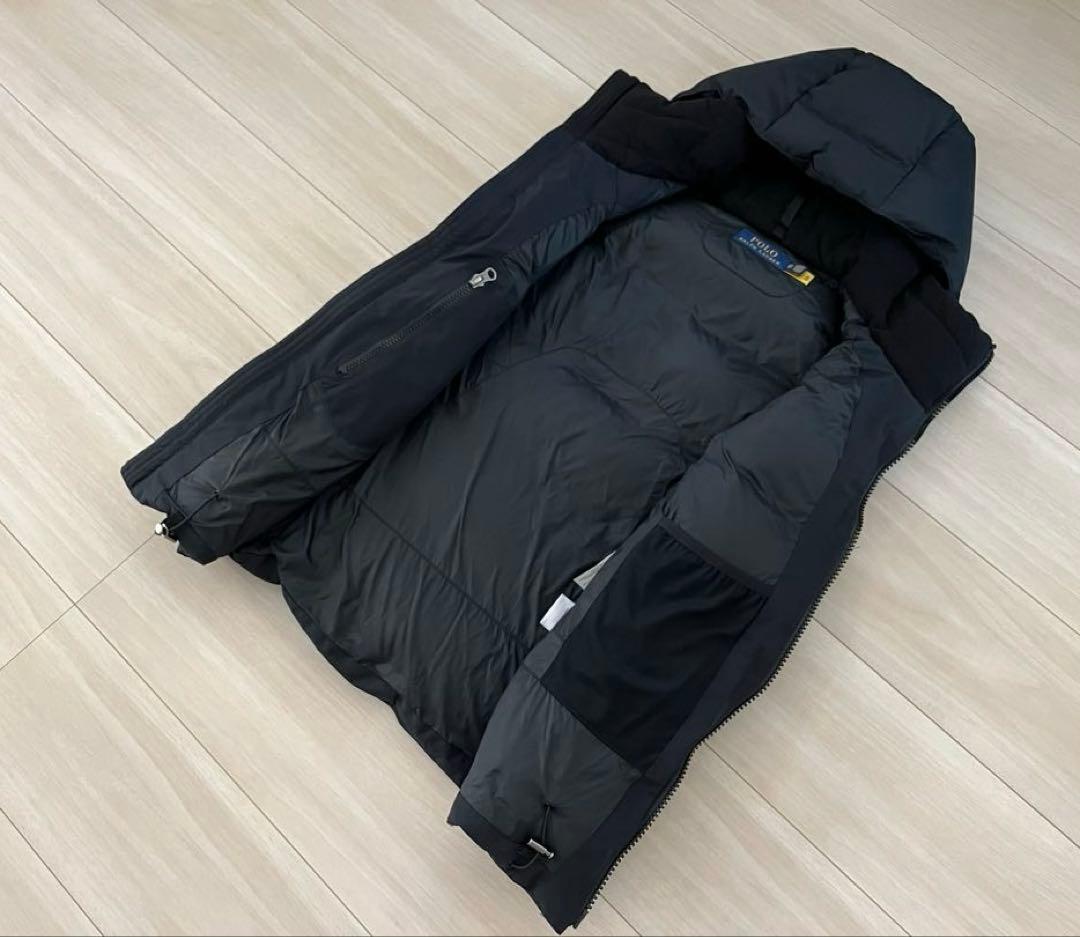 POLO RALPH LAUREN：ビッグポニー刺繍 ダウンベスト　黒