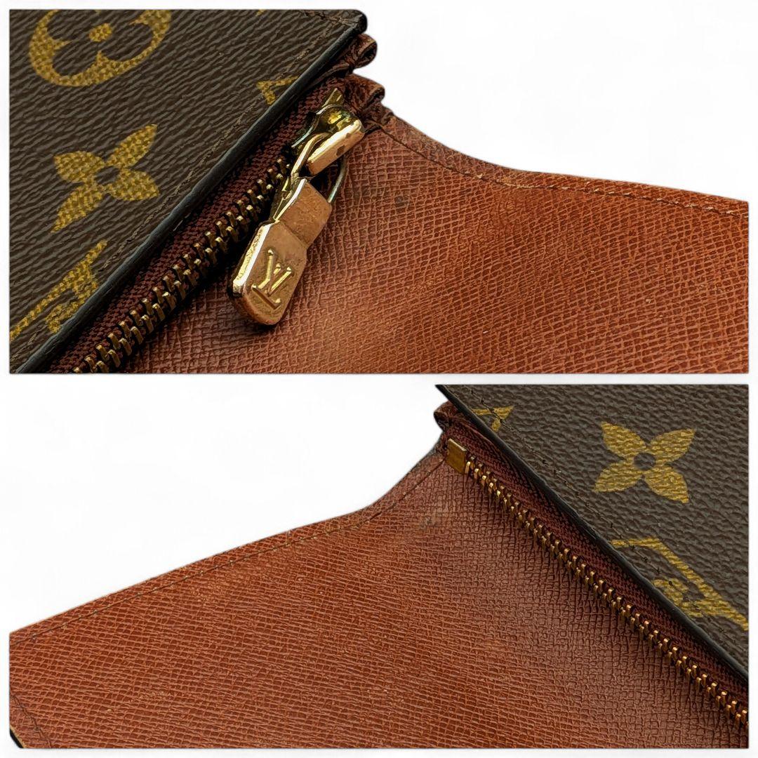 【美品】ルイヴィトン モノグラム ポシェット ポルトモネ クレディ 長財布