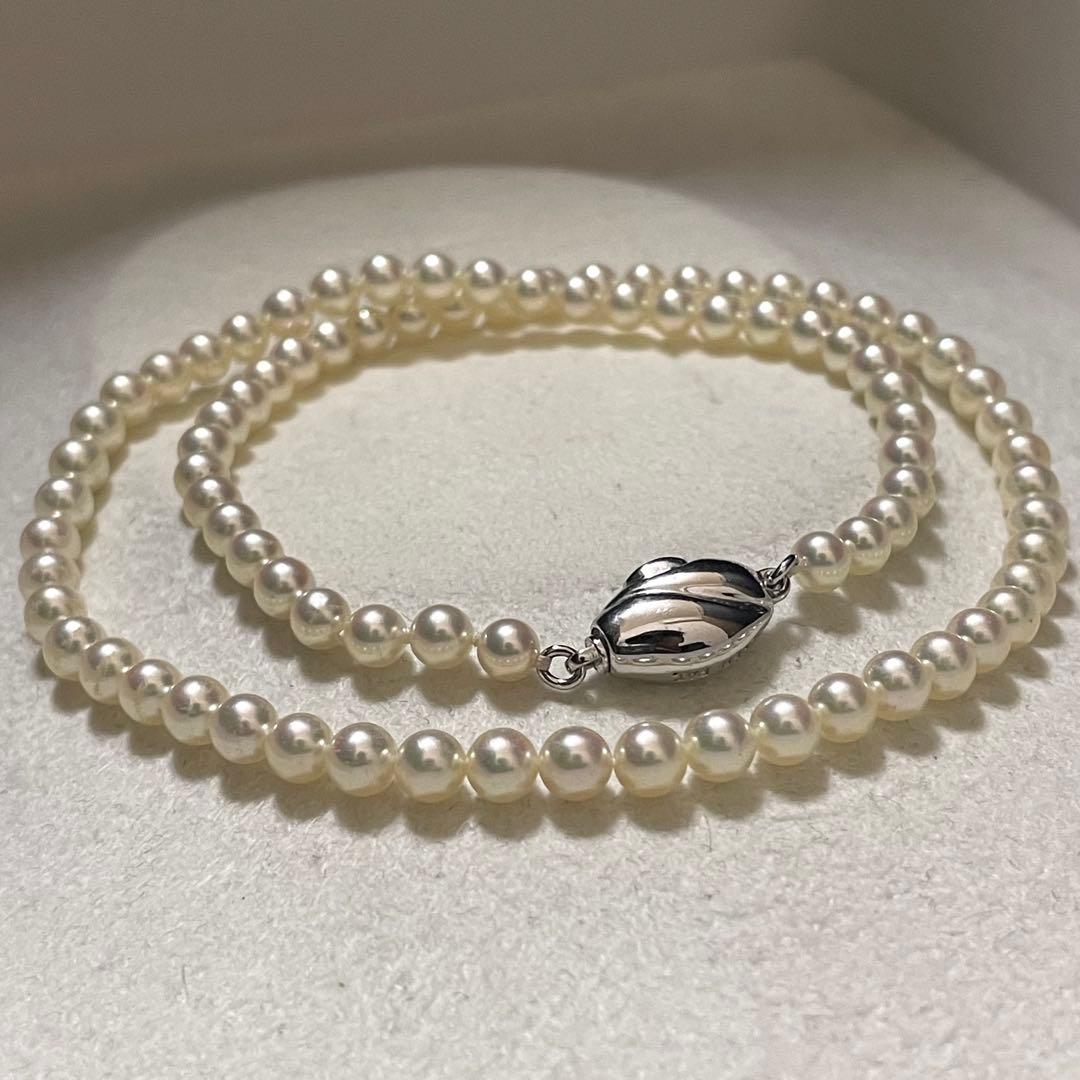 【テリ強✨美品】 あこや真珠 ネックレス ベビーパール 4.0-4.5 本真珠