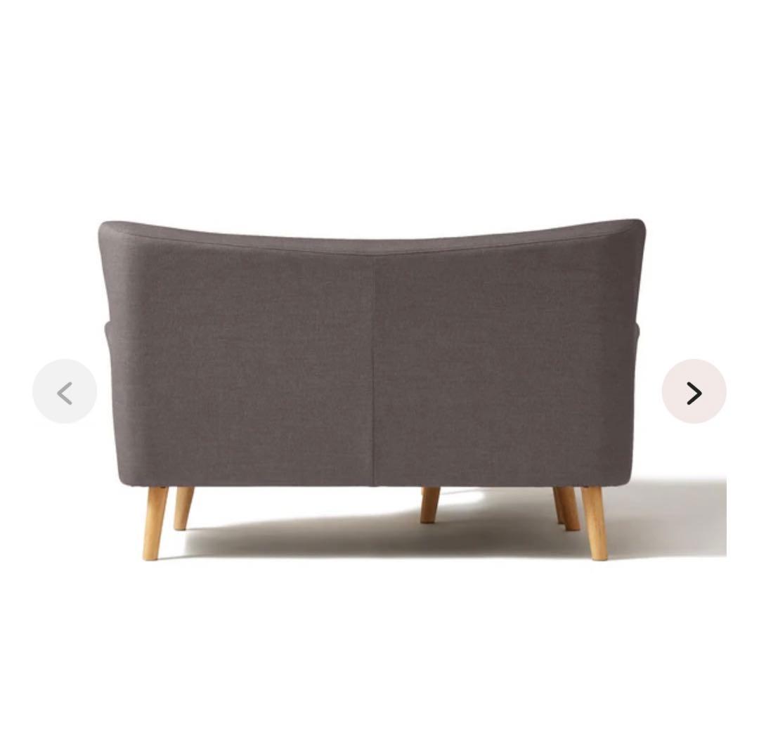 フランフラン Francfranc フルレット 2人掛けソファ グレー