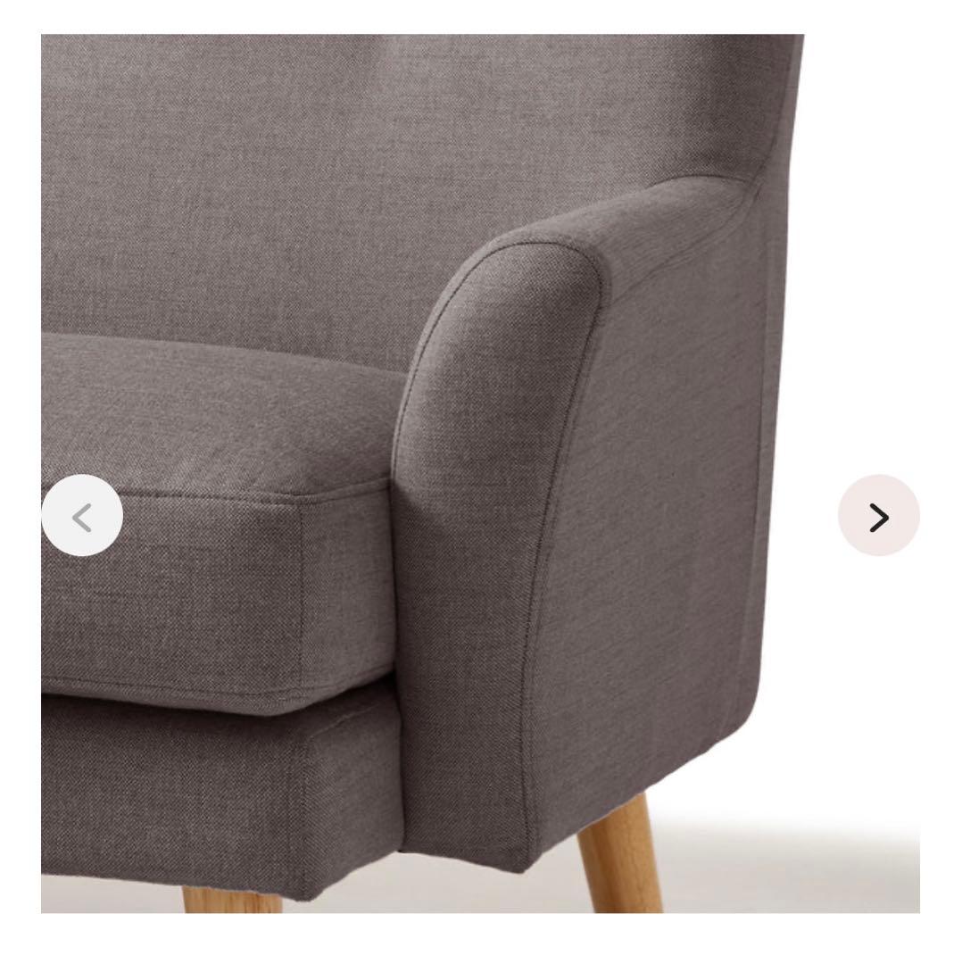 フランフラン Francfranc フルレット 2人掛けソファ グレー