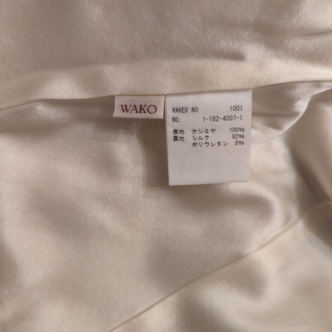 ジャケット SIZE40(L) WAKO ライトグレー　カシミヤ100%