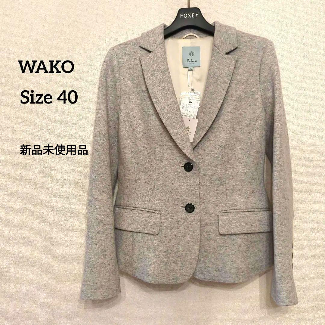ジャケット SIZE40(L) WAKO ライトグレー　カシミヤ100%