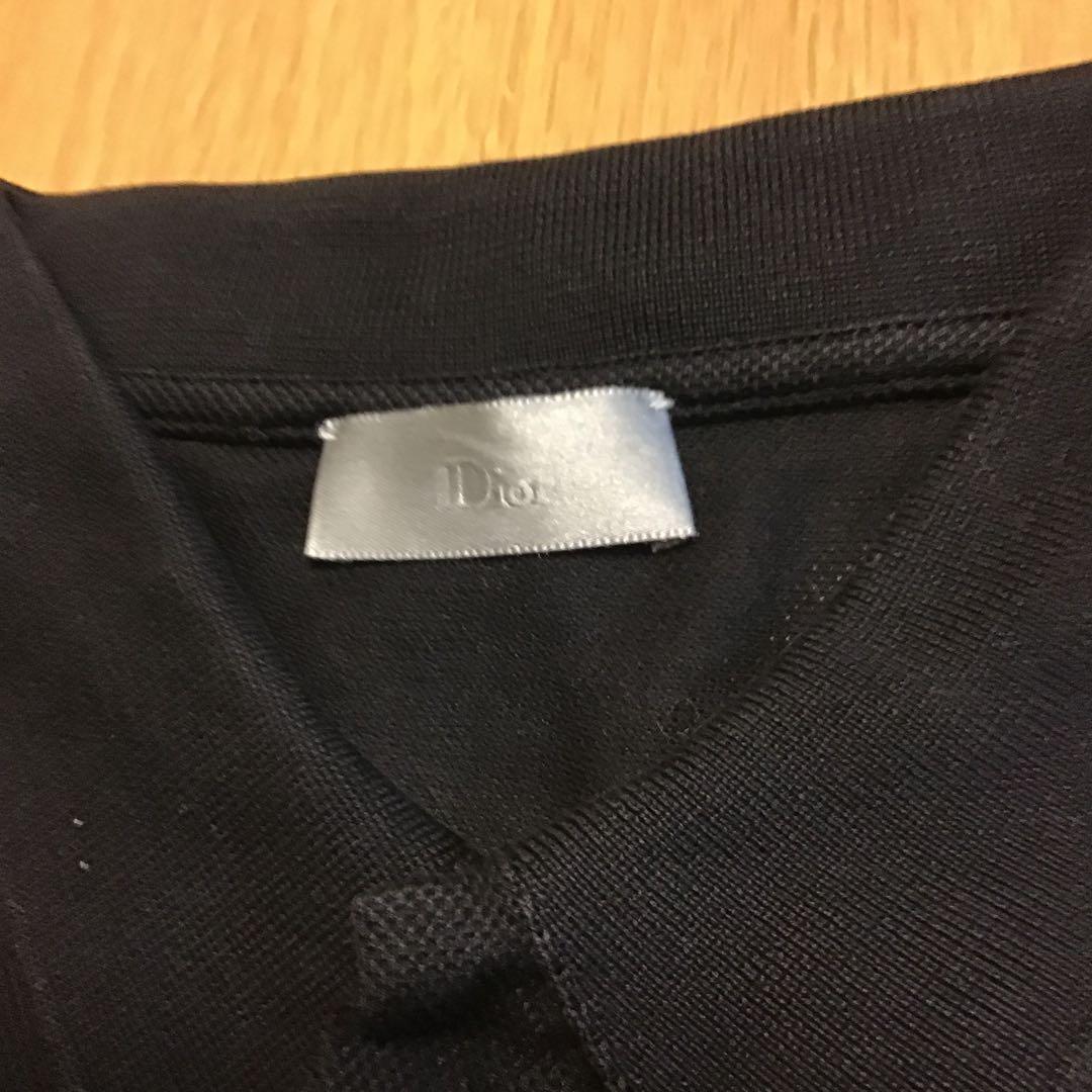 ディオールオム　フリルポロ　黒