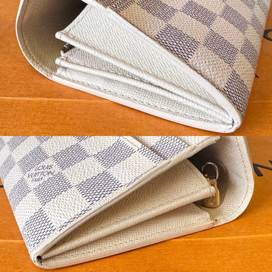 LOUIS VUITTON ダミエ アズール ポルトフォイユ サラ 長財布 美品